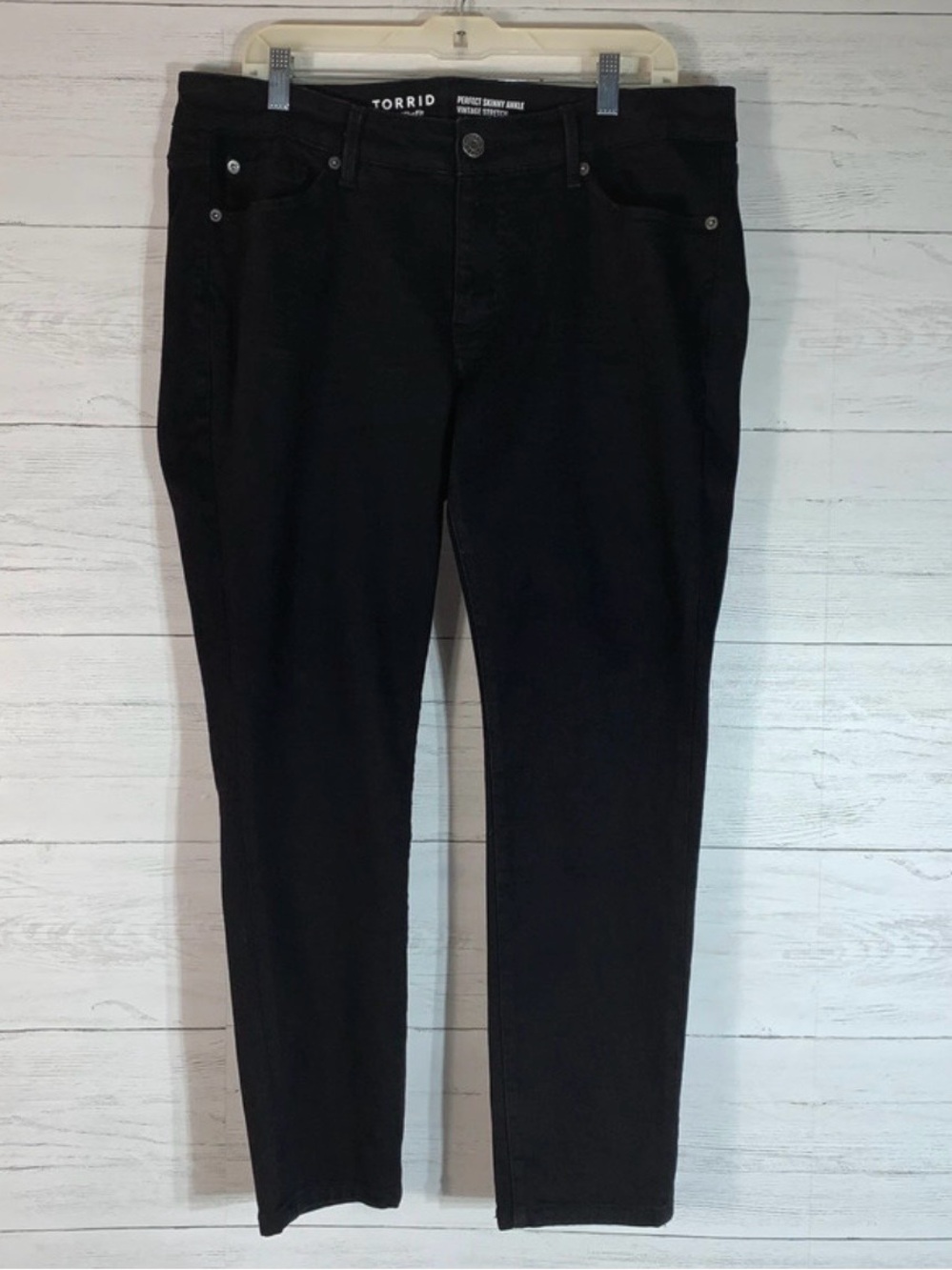 torrid women’s Black Slim Straight Jeans